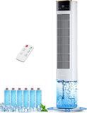 Hifresh 1030R - Portable Air Conditioner w/Remote & LED Touch Screen 4.2L Dual Tank Evaporative Air Cooler, Memory&Aroma Function.