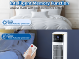 Hifresh 1030R - Portable Air Conditioner w/Remote & LED Touch Screen 4.2L Dual Tank Evaporative Air Cooler, Memory&Aroma Function