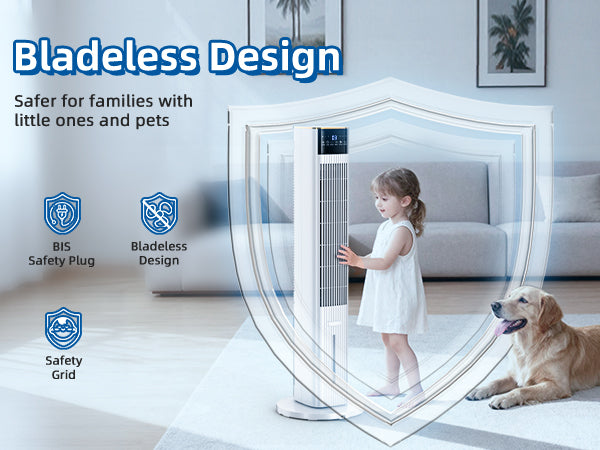 Hifresh 1030R - Portable Air Conditioner w/Remote & LED Touch Screen 4.2L Dual Tank Evaporative Air Cooler, Memory&Aroma Function