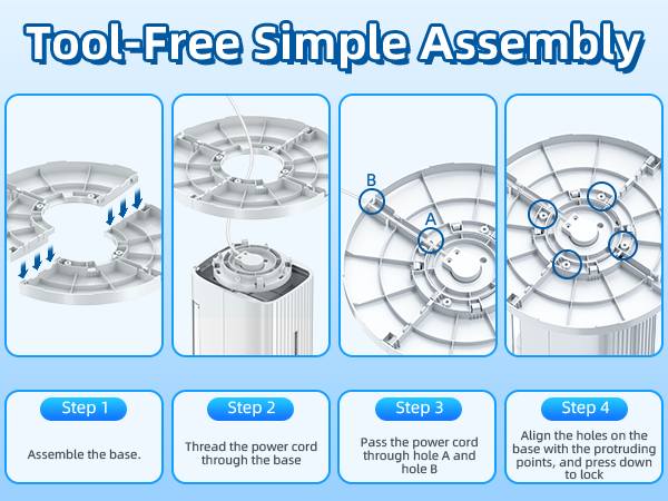 Hifresh 1030R - Portable Air Conditioner w/Remote & LED Touch Screen 4.2L Dual Tank Evaporative Air Cooler, Memory&Aroma Function