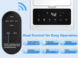 Air conditioner control panel with remote control
