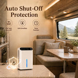 HIFRESH IN27 - White 2.5L Quiet Dehumidifier with Diffuser & LED Light, White