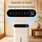 HIFRESH IN27 - White 2.5L Quiet Dehumidifier with Diffuser & LED Light, White