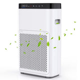 HIFRESH IN34-white white air purifier with front grille and upper display