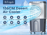 Hifresh WAL800 Desert Air Cooler 120L – 3-Side Evaporative Cooling, 8M Air Throw, Inverter Compatible Portable Cooler