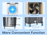 Hifresh WAL800 Desert Air Cooler 120L – 3-Side Evaporative Cooling, 8M Air Throw, Inverter Compatible Portable Cooler