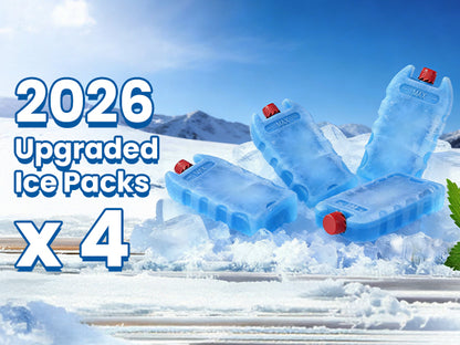 Hifresh 019L - Bladeless Tower Fan w/Aroma Diffuser, Touch & Remote, 4 Modes & 3 Speeds, 26Ft Air Throw, 12H Timer, 4 Ice Packs