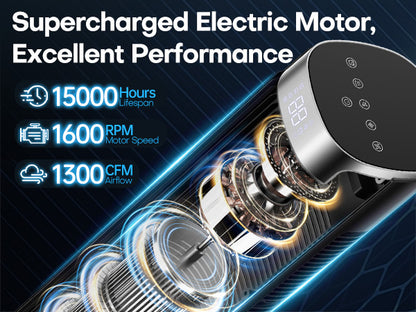 Hifresh 021HL - Bladeless Tower Fan with Remote & 12H Timer - Power Saving