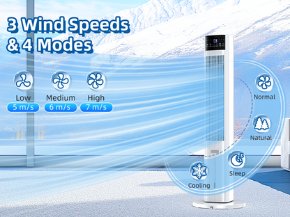 Hifresh 1030R - Portable Air Conditioner w/Remote & LED Touch Screen 4.2L Dual Tank Evaporative Air Cooler, Memory&Aroma Function