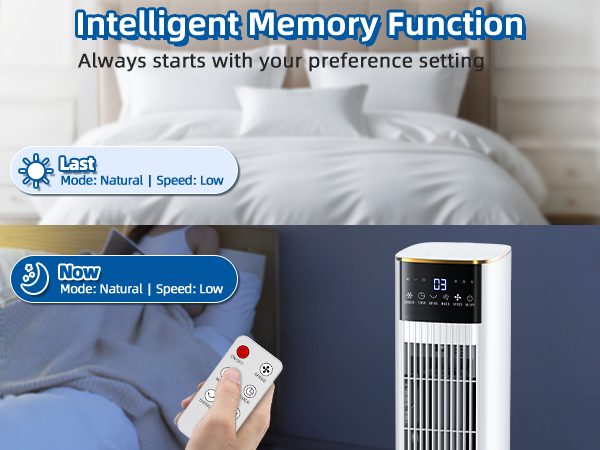 Hifresh 1030R - Portable Air Conditioner w/Remote & LED Touch Screen 4.2L Dual Tank Evaporative Air Cooler, Memory&Aroma Function