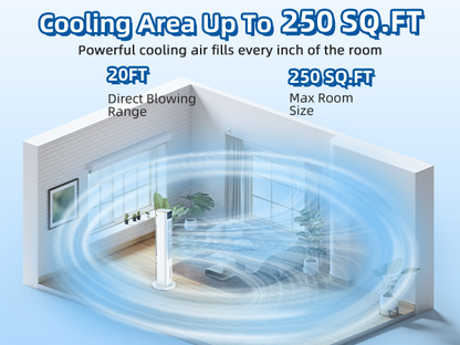 Hifresh 1030R - Portable Air Conditioner w/Remote & LED Touch Screen 4.2L Dual Tank Evaporative Air Cooler, Memory&Aroma Function