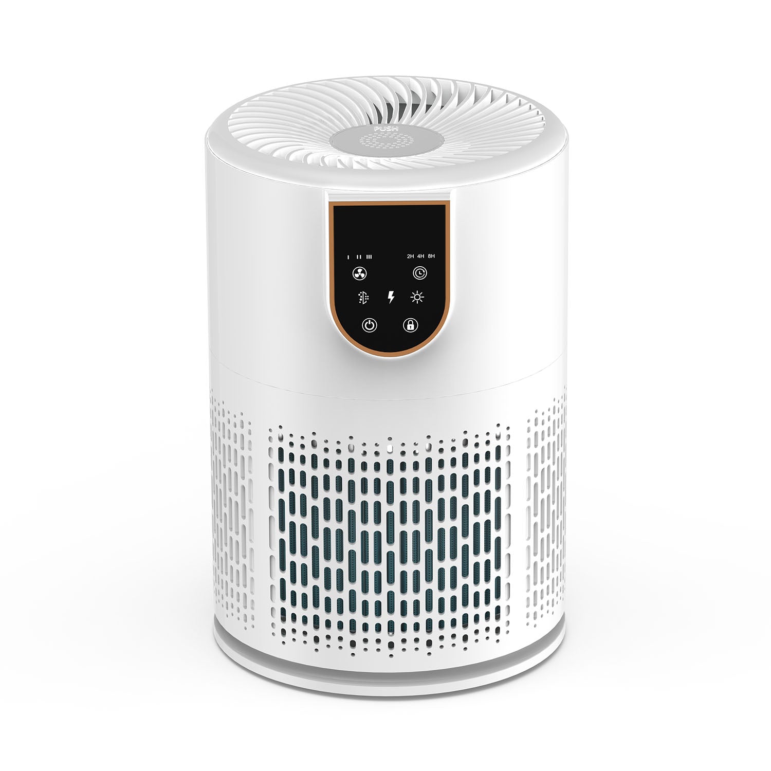 Hifresh Air Purifier w/LCD Touch Screen - H13 HEPA Filter - 3-Stage Filtration - 25dB Low Noise - AP0801