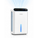 HIFRESH IN27 - White 2.5L Quiet Dehumidifier with Diffuser & LED Light, White